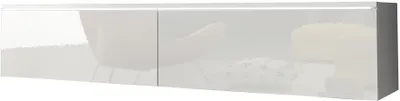 Produktbild von MINIO go for it, TV-Lowboard, DONNA, TV-Schrank, Weiss glanz/Weiss farbe, 140 cm, stehend oder hängend
