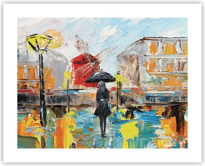 Produktbild von Poster - Poster ohne Rahmen - Frau Bild Öl - 50x40 cm - Wand Bild - Wanddeko - Wandbilder - Kunstposter - Wandposter - Bilder - Kunstdruck - Wanddekoration - Wandbild - P2XAA50x40-4974