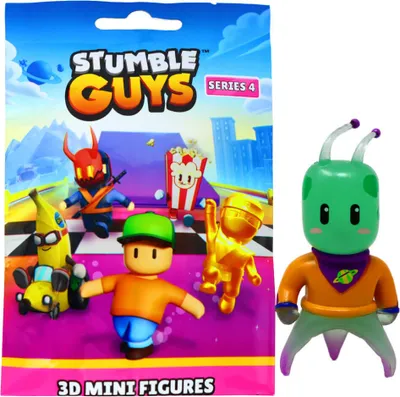 Produktbild von Stumble Guys 3D Sammelfiguren Serie 4 - Figur 26. Zaarkan The Destroyer (Glow in the Dark)