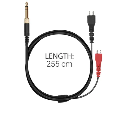 Produktbild von kwmobile Kopfhörerkabel kompatibel mit Sennheiser HD25 / HD560 / HD540 / HD480 / HD430 / HD414 / HD250 - ohne Mikrofon und Tasten - 3.5mm Klinke Kabel