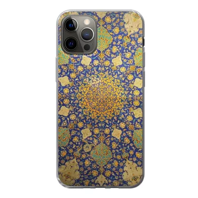 Produktbild von MuchoWow® Handyhülle Schutzhülle Hülle für iPhone 12 Pro Kreis - Decke - Blau Silikon Softcase Handy Hülle - Abdeckung
