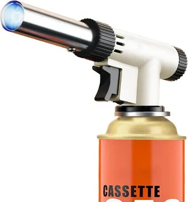 Produktbild von Gasbrenner Bunsenbrenner Lötlampe Lötbrenner Gasanzünder + Gaskartuschen 227g