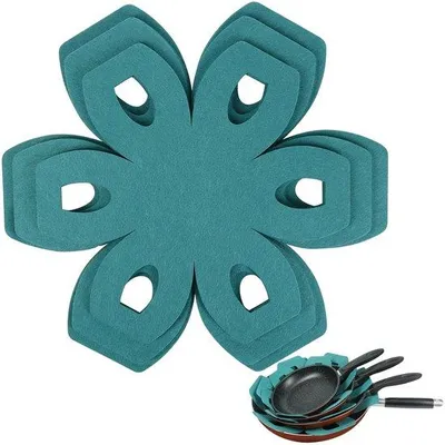 Immagine prodotto di Protezioni per padelle - Divisori per pentole - 6 pezzi - Grigio