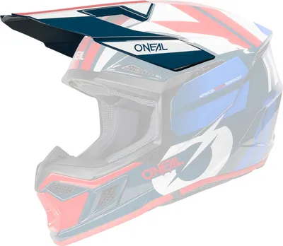 Zdjęcie produktu dla Kask O'NEAL Visor 3SRS RIDE niebieski/biały/czerwony