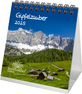 Produktbild von Gipfelzauber Kalender für 2025 Format 10cm x 10cm Berge und Gipfel - Seelenzauber