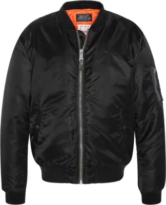 Image de Hommes Schott Jet 17 blouson bomber noir S