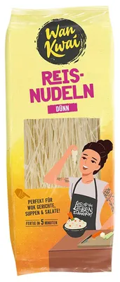 Zdjęcie produktu dla Wan Kwai cienki makaron ryżowy z mąki ryżowej do zup 250g