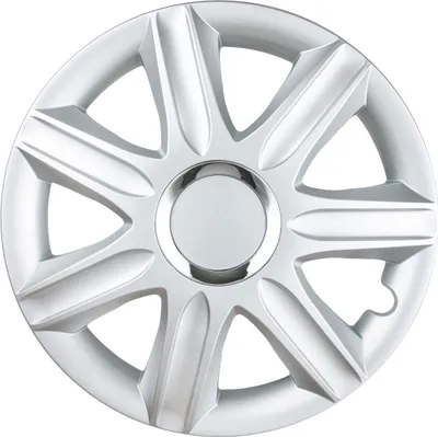 Produktbild von 4x 13" Zoll Radkappen Silber Radzierblenden Radblenden SAMOA 13 LEOPLAST