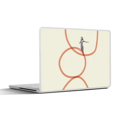 Produktbild von MuchoWow® Laptop Aufkleber Sticker Cover Liebe - Vintage - Ehepaar - Design 31x22.5 cm - Laptop-Deko