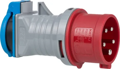 Zdjęcie produktu dla Adapter wtyczki zasilania Brennenstuhl 1081690 niebieski, szary, czerwony