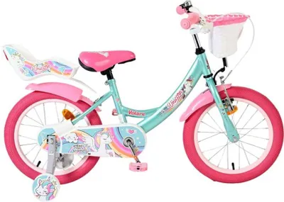 Produktbild von Volare Unicorn Kinderfahrrad - Mädchen - 16 Zoll - Grün