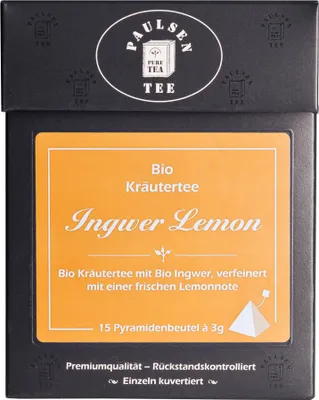 Produktbild von Paulsen Ingwer Lemon Kräuter, 15x3g Pyramidenbeutel