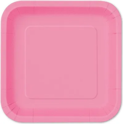 Produktbild von Pappteller, rosa, 23 cm, 14 Stück, Serie Vera