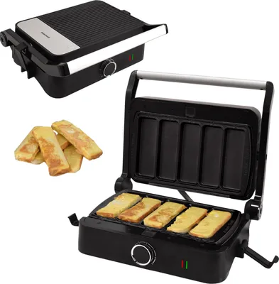 Produktbild von Syntrox Germany Multifunktionsmaker 1000W mit Wechselplatten schwarz