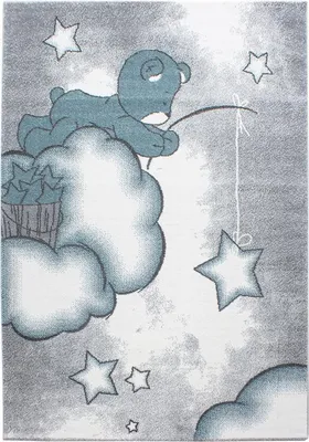 Zdjęcie produktu dla 160x230 cm Kawałek dywanu Kids 580 niebieski