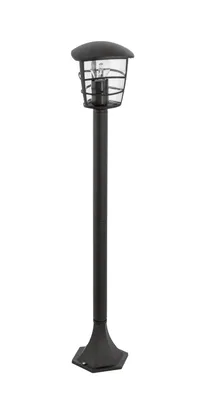 Produktbild von EGLO Außen-Stehlampe Aloria, 1 flammige Außenleuchte, Stehleuchte aus Aluguss und Glas, Farbe: Schwarz, Fassung: E27, IP44