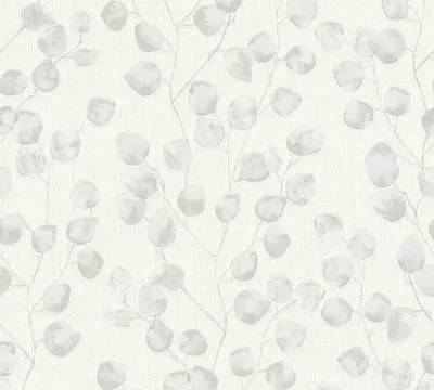 Produktbild von A.S. Création Blumentapete Blooming florale Tapete Vliestapete grau weiß 10,05 m x 0,53 m