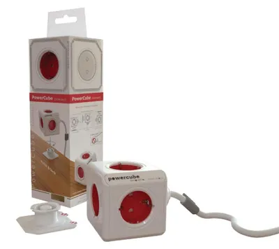 Productafbeelding van Dr. Bott Allocacoc PowerCube Extended, 3 meter, 5 stopcontacten, 230V Schuko, artikelnummer 18549