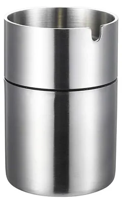 Produktbild von Edelstahl Aschenbecher, Aschenbecher Draußen, Metall Aschenbecher, Aschenbecher Wind, Auto Aschenbecher für Garten, Büro, Haushalt (Groß)