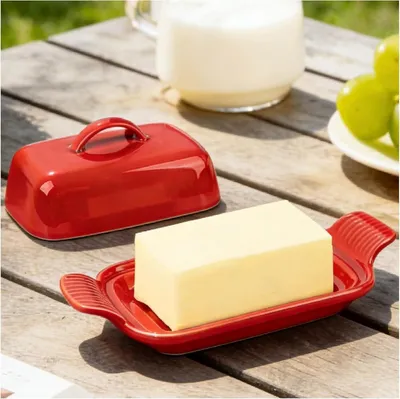 Produktbild von Keramikkaschale für 250g Butter, rot