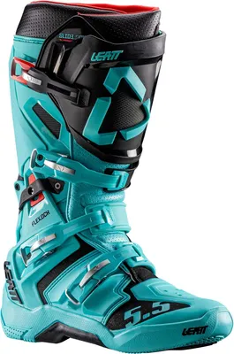 Zdjęcie produktu dla Buty motocrossowe Leatt 5.5 FlexLock, turkusowe, rozmiar 45,5