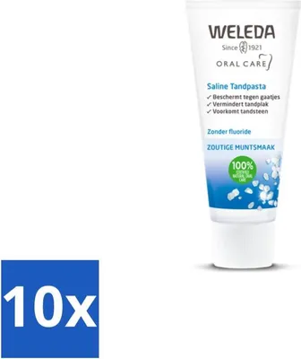 Image de WELEDA - Dentifrice au sérum physiologique - 75ml - Pack avantage - 10 pièces