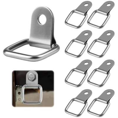 8 D-Form Aufbauringe, Zurrösen, 200 kg Belastbarkeit