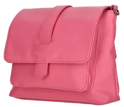 Produktbild von Kleine Damen Tasche Schultertasche Umhängetasche Crossover Bag Leder Optik Handtasche Fuchsia