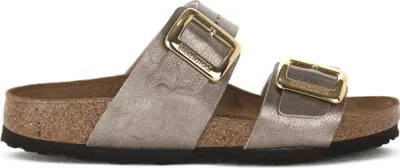 Produktbild von Birkenstock Damen Pantoletten Sydney Cushion Buckle 42092-37, 42092-38, 42092-39, 42092-40, 42092-41, 42092-42 BIR-1029372 Graceful Taupe 39