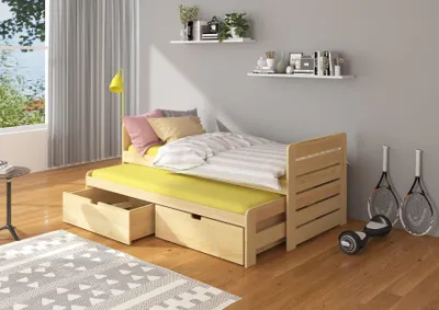 Obrázek produktu pro Dětská dvojlůžková postel 80x180 DANRINA - přírodní borovice