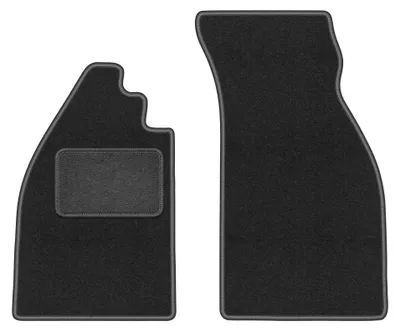 Image de Tapis avant en moquette pour Volkswagen Garbus 1938-2003 – 2 pièces, gris graphite, sur mesure – Wielganizator LUX