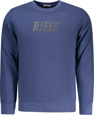 Produktbild von Gefüttertes Herren-Sweatshirt mit Rundhals & Print - Blau