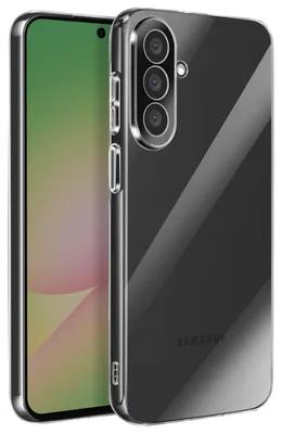 Produktbild von Avizar, Weiche Silikonhülle mit erhöhtem Kamerarand für Samsung Galaxy A57, Transparent