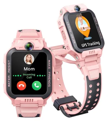 Produktbild von Kinder-Smartwatch – GPS-Smartwatch mit 4G-SIM-Karte, HD-Video, Schrittzähler und IPX8-Wasserdichtigkeit