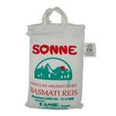 Sonne Basmati Reis – 5 kg – Aromatischer Langkornreis aus Indien
