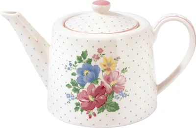 Produktbild von Greengate Josefina Teekanne white 1l