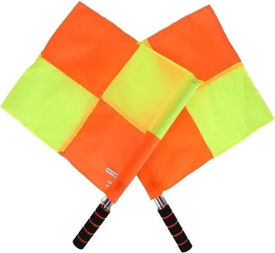 Produktbild von Scheidsrechterflaggen 2er Set für Fußball, Hockey, Rugby