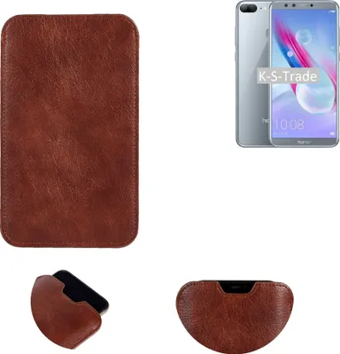 Produktbild von K-S-Trade Schutzhülle Handyhülle kompatibel mit Huawei Honor 9 Lite Handytasche Kunstleder Sleeve in braun