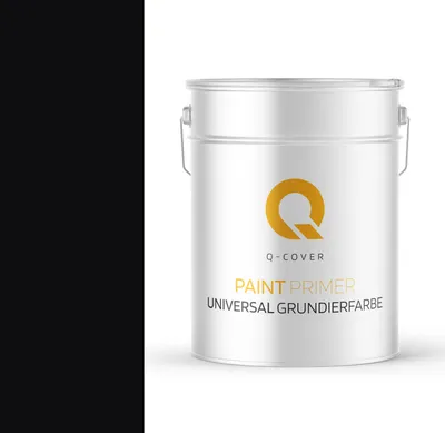 Produktbild von Universal Grundierfarbe | Grundiermittel für Innen Außen | Acrylat Dispersion | Tiefschwarz 10L