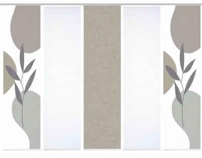 Produktbild von 84074 FRONDA Schiebegardine, recyceltem Polyester 245x60 cm