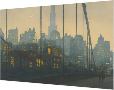 Produktbild von Wandtapete - Dekorative Tapete für Wohnzimmer- Tapetenfolie für Wanddekoration - 104x70 cm - Abendpanorama