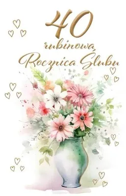 Image de Carte de vœux pour un 40e anniversaire de mariage - Trend
