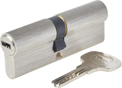 Produktbild von Schließzylinder YALE Serie 1000+ Wendeschlüssel, 40x45 mm, 6 Stiftzylinder, Anti-Picking, Anti-Bohr, Nickel Satin