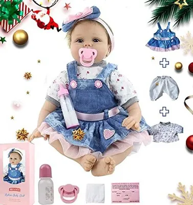 Imagen del producto de Muñeca reborn realista, tamaño de 22 pulgadas