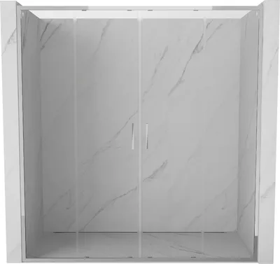 Zdjęcie produktu dla Mexen Exo Drzwi Prysznicowe 190 cm Rozsuwane, Transparent, Chrom