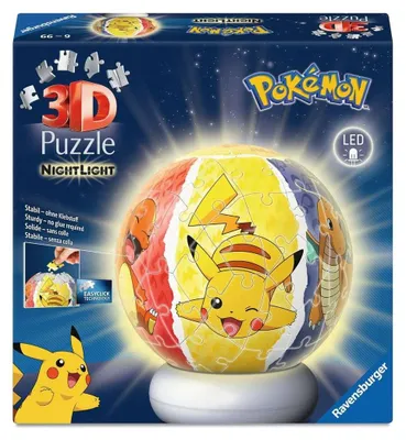 Produktbild von Puzzle-Ball Nachtlicht Pokémon Ravensburger 12008053