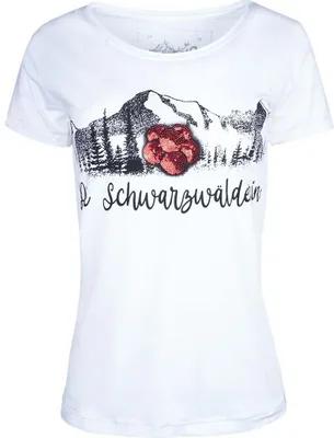 Produktbild von T-Shirt Die Schwarzwälderin weiß S