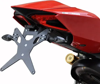 Produktbild von ZIEGER X-Line Kennzeichenhalter kompatibel mit Ducati 899 Panigale BJ 2014-15 / 959 Panigale BJ 2016-19 / 1199 Panigale 2012-14 / 1299 Panigale BJ 2015-19