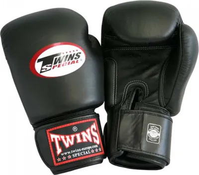 Produktbild von Twins BGVL 3 Boxhandschuhe Leder Schwarz Gewicht 12 oz