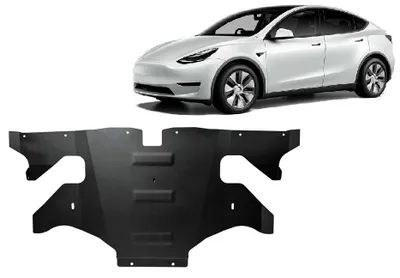 Obrázek produktu pro Ochranný kryt pro elektromotor umístěný vzadu u vozů Tesla Model Y AWD s pohonem na dvě motory, modely z let 2020-2023